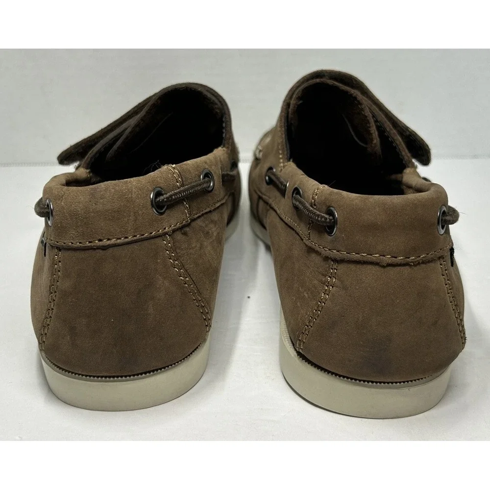 Eastland Men's Leather Boat Shoes Size 8D Style 7027-56 Brown Preppy Dress Shoes